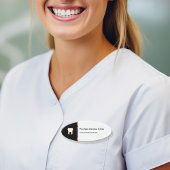 Classy Oval Tandheelkundig Kantoor Personeel Naambadge