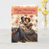 Classy Paar Jubileum Kaart (Gele Bloem)