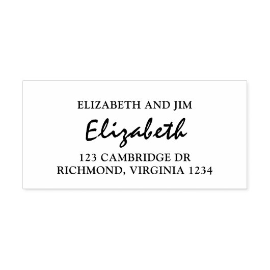 Classy paar retour adres  zelfinktende stempel (Design)