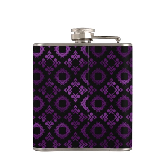 Classy Paars, Black en Gold Heupfles (Achterkant)