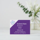 Classy Paars Butterfly Change counseling Service Visitekaartje (Staand voorkant)