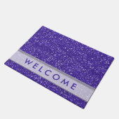 Classy Paars Glitter Blik Deurmat (Schuin)