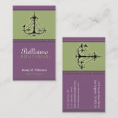 Classy Paars/Limoen Chandelier Trendy Visitekaartj Visitekaartje (Voorkant / Achterkant)