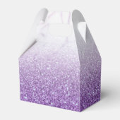 Classy Paarse zilveren pailletten Bedankdoosjes (Achterkant)