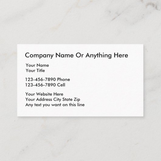 Classy Painter Theme Visitekaartjes (Achterkant)