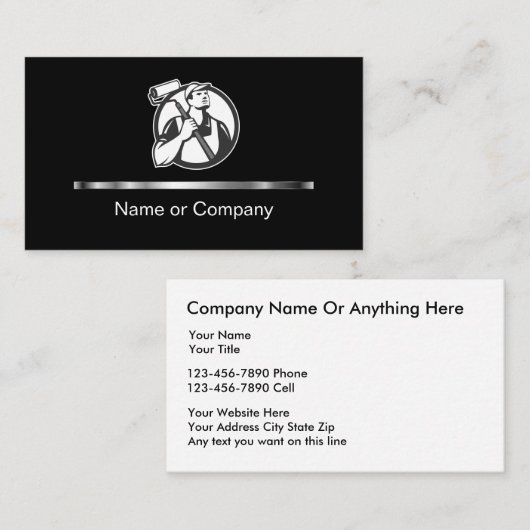 Classy Painter Theme Visitekaartjes (Voorkant / Achterkant)