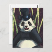 Classy Panda Briefkaart (Voorkant / Achterkant)