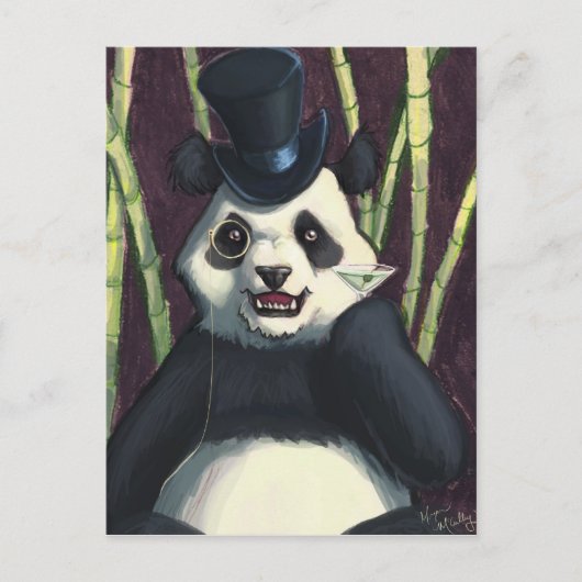 Classy Panda Briefkaart (Voorkant)