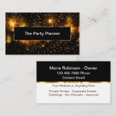 Classy Party Planning Event Planner Visitekaartjes (Voorkant / Achterkant)