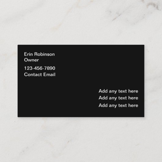 Classy Party Planning Service Ballonnen Thema Visitekaartje (Achterkant)