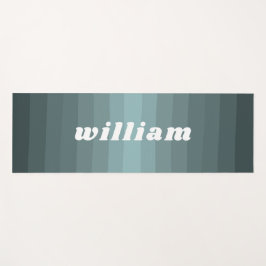 Classy Pastel Groene Kleur Ontwerp Aangepaste Naam Yogamat