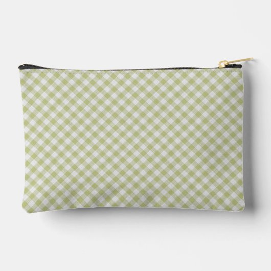 Classy Pastel Spring Green Gingham Controleer patr Etui (Achterkant)
