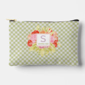 Classy Pastel Spring Green Gingham Controleer patr Etui (Voorkant)