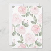 Classy Pastel Wildflower Secret Garden Bruiloft Kaart (Achterkant)
