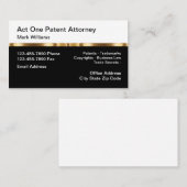 Classy Patent Attorney Business Law Visitekaartje (Voorkant / Achterkant)