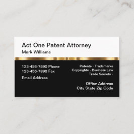 Classy Patent Attorney Business Law Visitekaartje