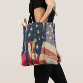 Classy Patriotic Multi American Flag Tote Bag (Dichtbij)