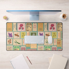 Classy patroon Retro design Postzegels en tickets Bureaumat