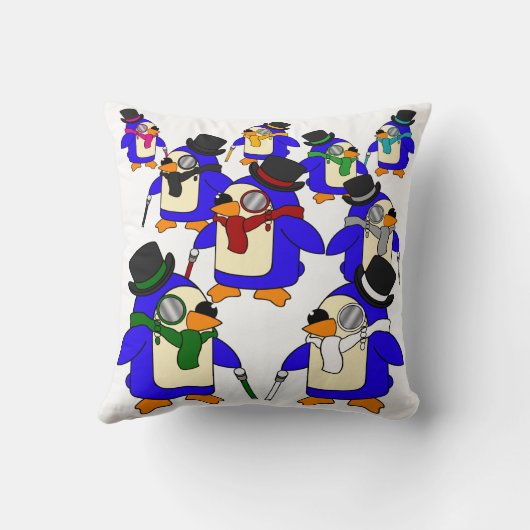 Classy Penguins Kussen (Achterkant)