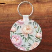 Classy Peony Sleutelhanger (Voorkant)