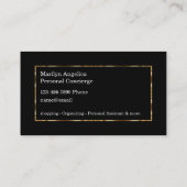 Classy Personal Concierge Assistant Visitekaartje (Achterkant)