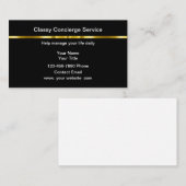 Classy Personal Concierge Business Cards Design Visitekaartje (Voorkant / Achterkant)