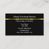 Classy Personal Concierge Business Cards Design Visitekaartje (Voorkant)