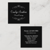 Classy Personal Concierge Design Vierkante Visitekaartje (Voorkant / Achterkant)