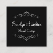 Classy Personal Concierge Design Vierkante Visitekaartje (Voorkant)