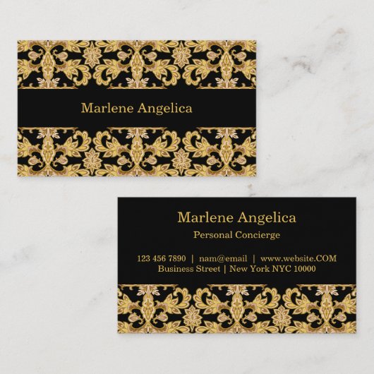 Classy Personal Concierge Elegant Visitekaartje (Voorkant / Achterkant)