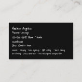 Classy Personal Concierge Services Visitekaartje (Achterkant)