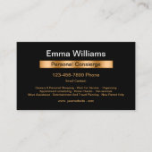 Classy Personal Concierge Visitekaartje (Voorkant)