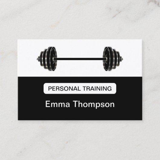 Classy Personal Fitness Trainer Cool Visitekaartje (Voorkant)