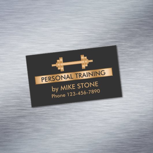 Classy Personal Trainer Magnetisch Visitekaartje (Voorbeeld)