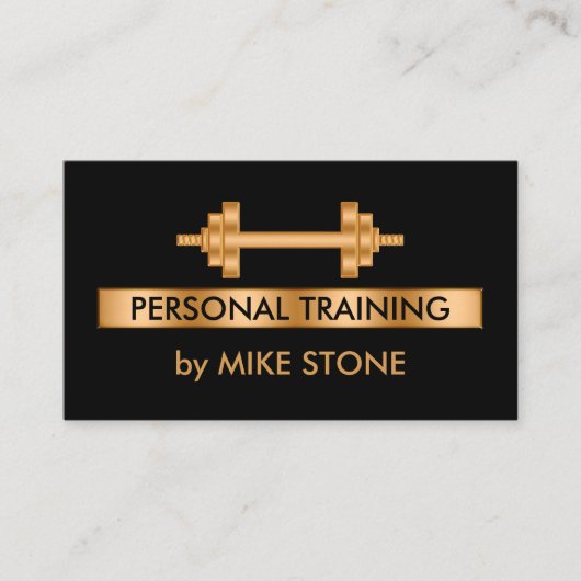 Classy Personal Trainer Visitekaartje (Voorkant)