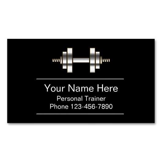 Classy Personal Trainer Zakelijke Magneten (Voorkant)