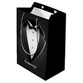 Classy Personalized Tuxedo Medium Cadeauzakje (Achterkant Gekanteld)