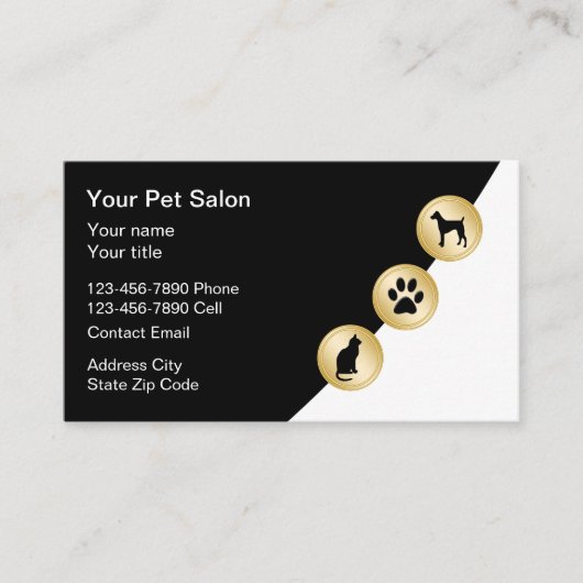 Classy Pet Care of Pet Salon Visitekaartjes (Voorkant)