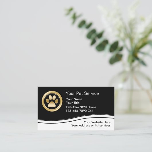 Classy Pet Care Visitekaartjes (Staand voorkant)