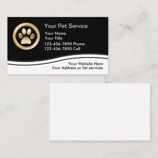 Classy Pet Care Visitekaartjes (Voorkant / Achterkant)
