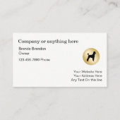 Classy Pet Groomer Visitekaartjes (Achterkant)