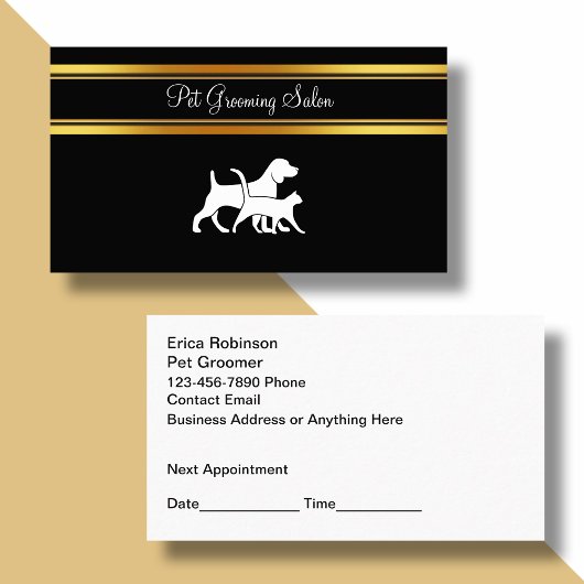 Classy Pet Grooming Afspraak Visitekaartjes