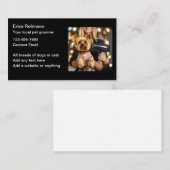 Classy Pet Grooming Business Cards Design Visitekaartje (Voorkant / Achterkant)