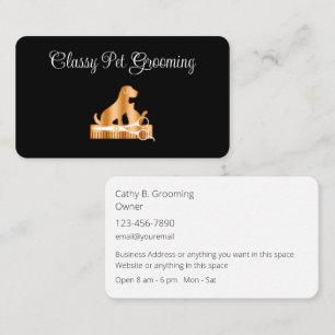 Classy Pet Grooming Ronde Hoek Visitekaartjes