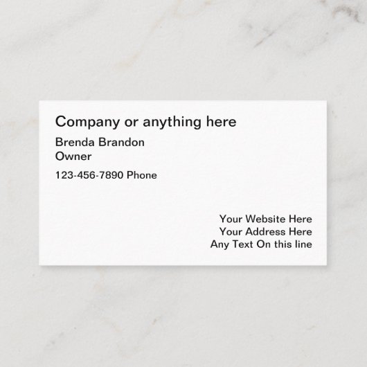 Classy Pet Grooming Services Visitekaartje (Achterkant)