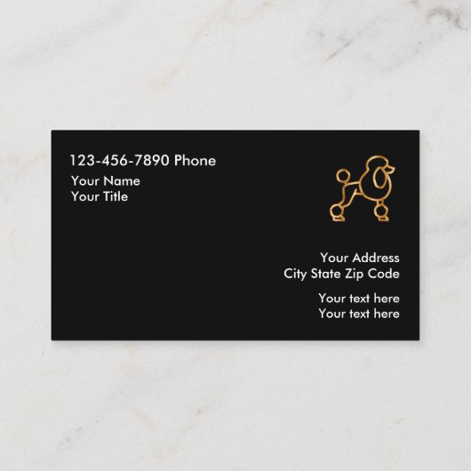 Classy Pet Grooming Visitekaartjes (Achterkant)