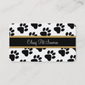 Classy Pet Service Paw Print Visitekaartje
