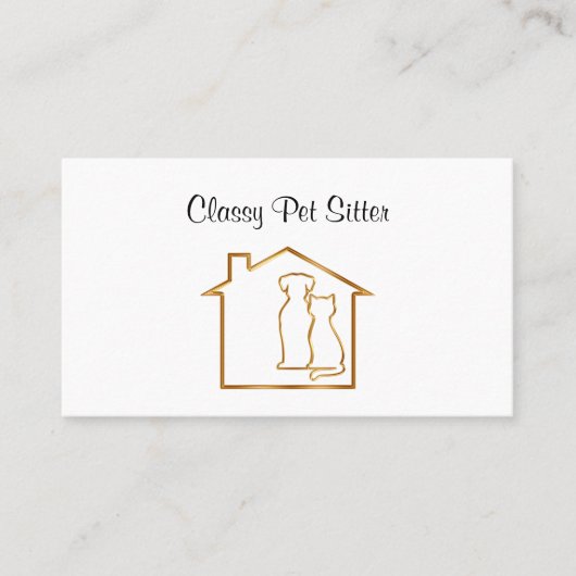 Classy Pet Service-Visitekaartjes Visitekaartje (Voorkant)