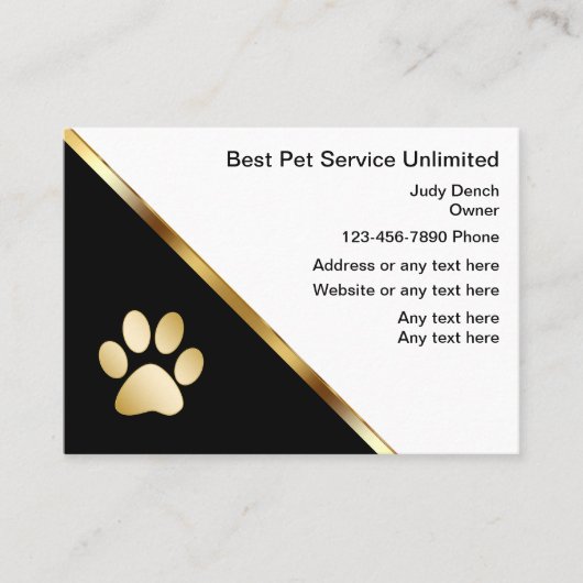 Classy Pet Service-Visitekaartjes Visitekaartje (Voorkant)