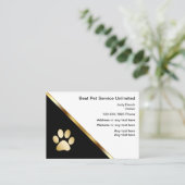 Classy Pet Service-Visitekaartjes Visitekaartje (Staand voorkant)